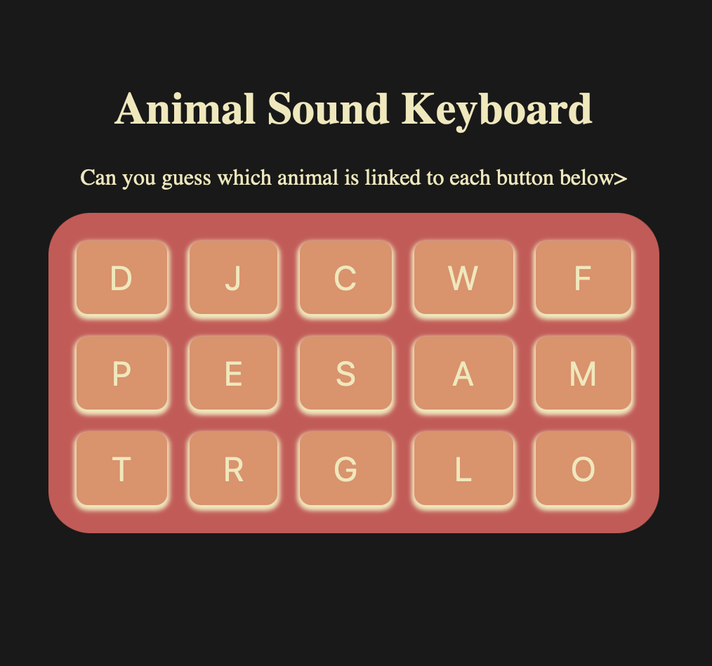 Animal Sound Keyboard