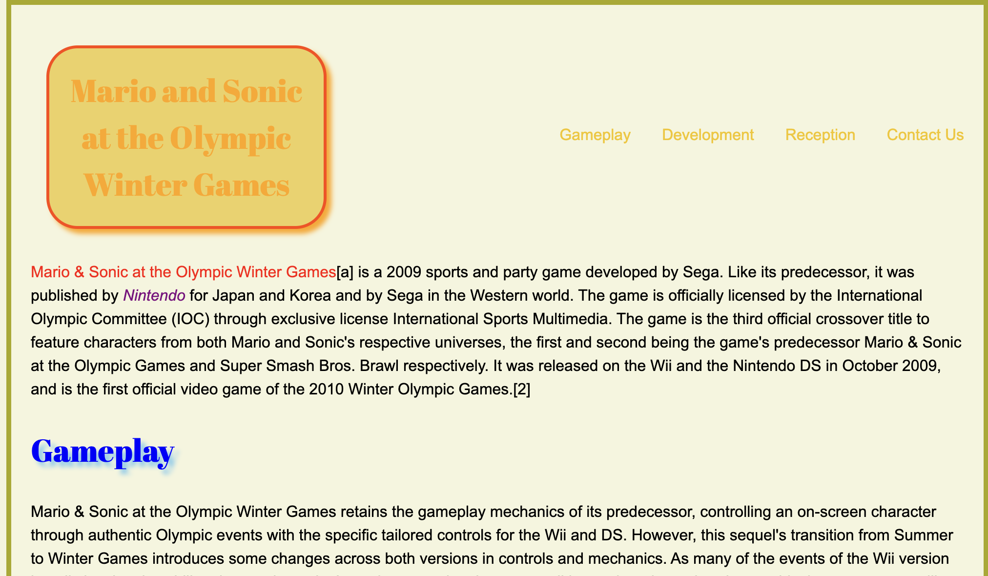 Business website project preview