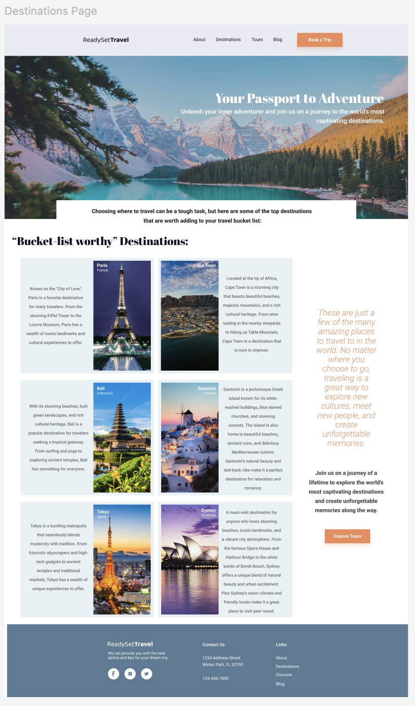 ReadySetGo Home Page