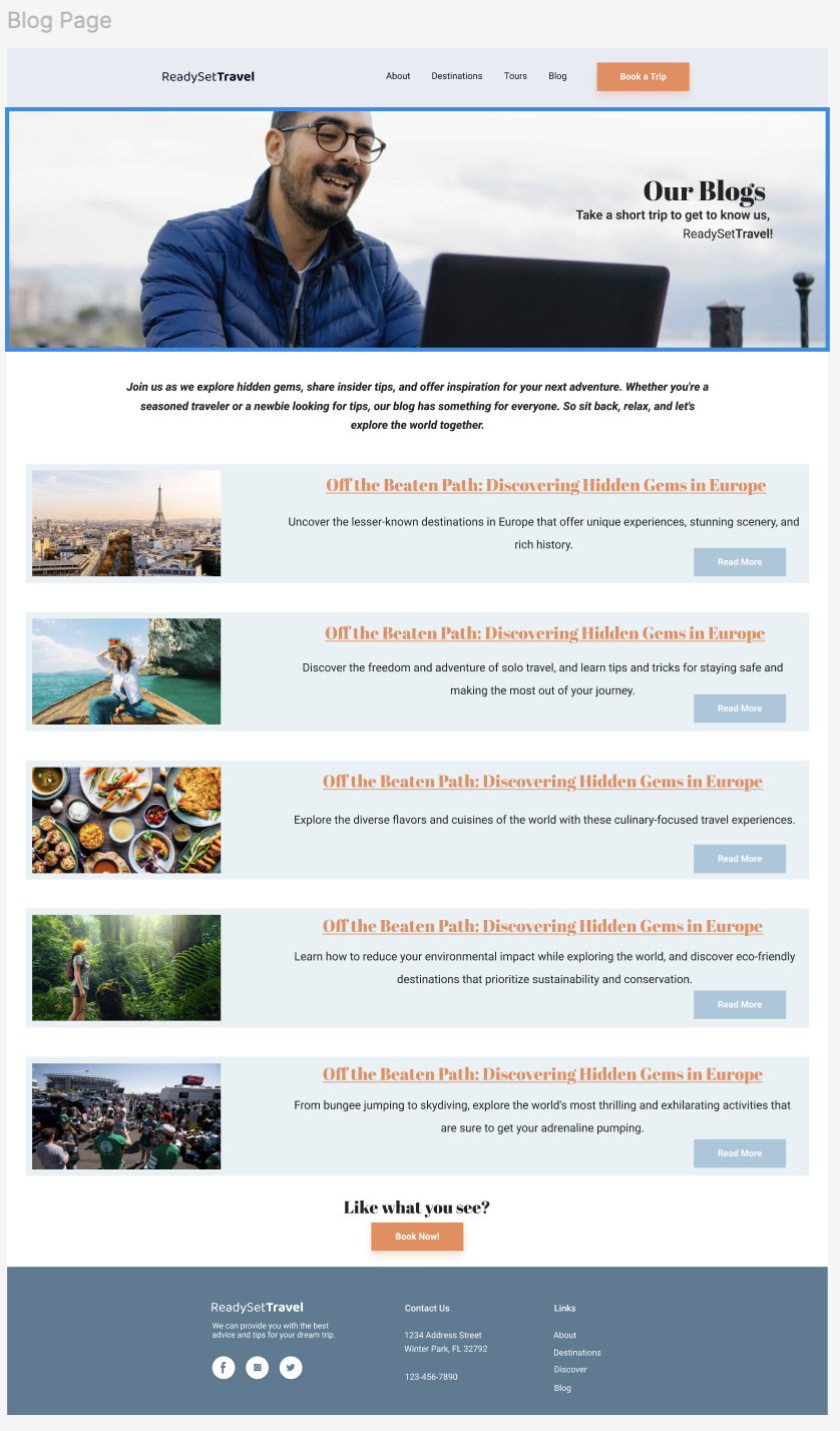 ReadySetGo Home Page